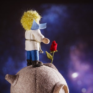 Mały Książę Waldorf ooak art doll na planecie: ładne prezenty