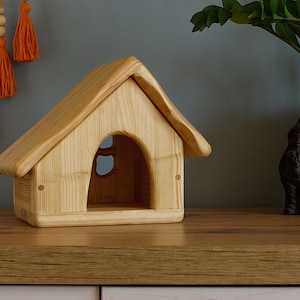 Woodland Fairy House – Handmade Wooden Dollhouse for Gnomes and Miniatures – Natural Waldorf Toy from Ukraine