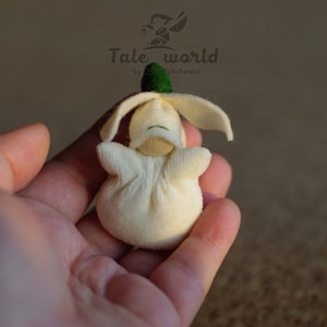 Waldorf baby doll Snowdrop - Waldorf flower child - Eco friendly gifts, Advent Calendar fillers