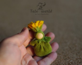 Waldorf doll Dandelion - montessori Waldorf felt doll