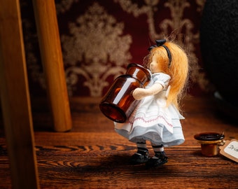 Alice in Wonderland Waldorf doll - supernatural gifts - ukrainian doll
