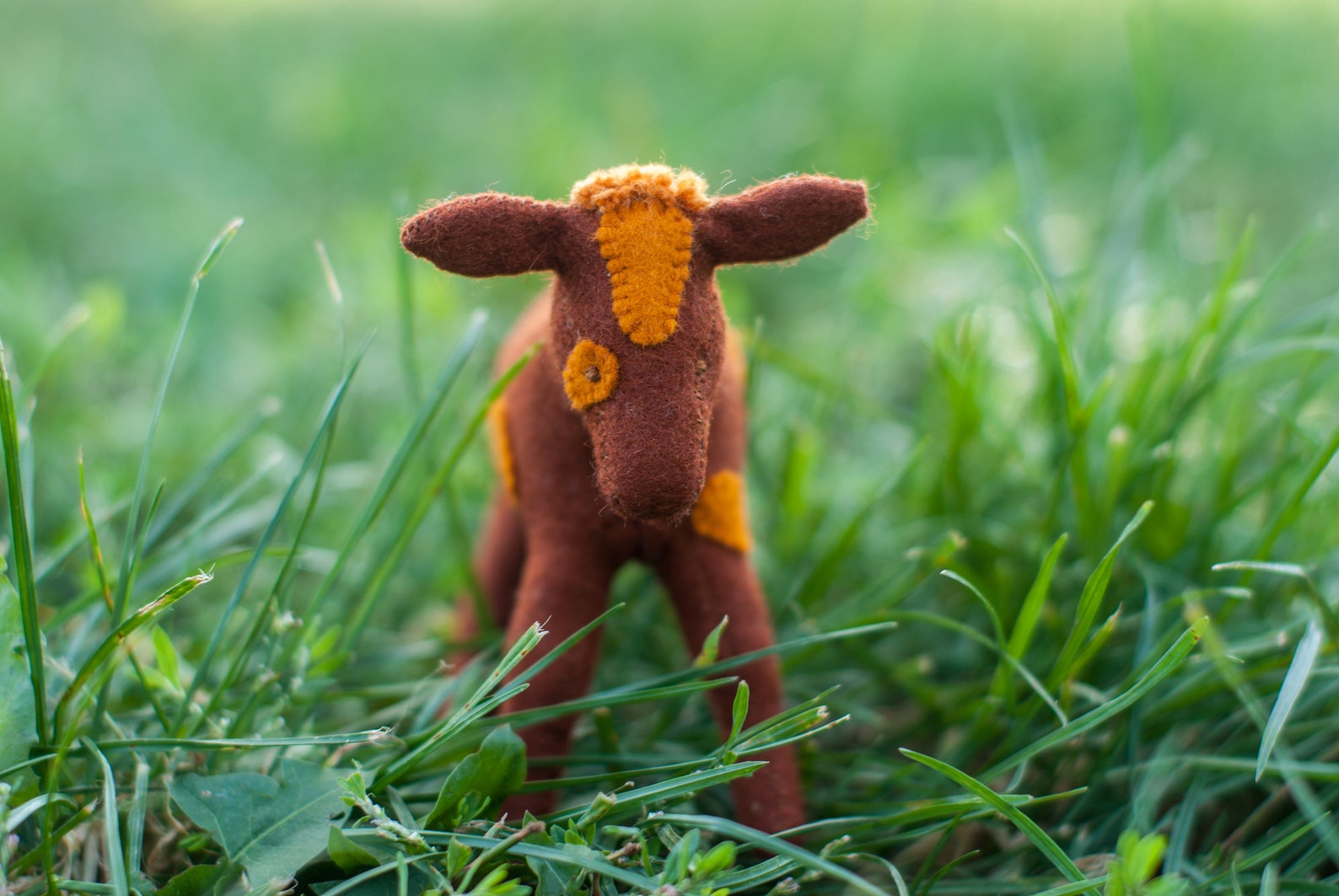 Calf Stuffed Plush Animal Felt Stuffed Animal Eco Friendly Etsy