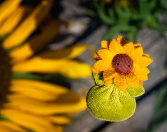 Pocket Doll Sunflower – Waldorf Comfort Toy – Lavender Scented Doll – Waldorf doll Handmade from TaleWorld