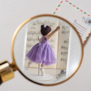 Tarjeta en miniatura de bailarina con sobre - despedida de soltera favorece regalos de profesores de danza - Regalos personalizados del Día de las Madres