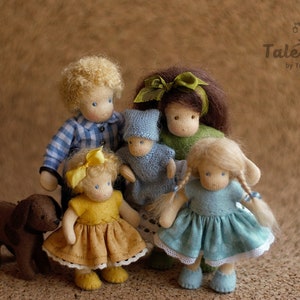 Waldorf Dollhouse family dolls supernatural gifts Personalized doll holiday gift idea