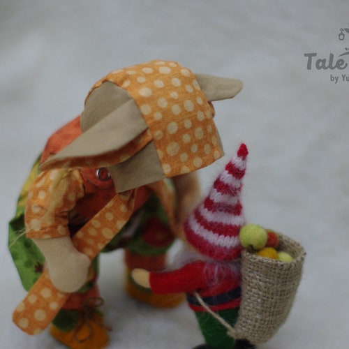 Christmas gnome Waldorf doll shops - christmas gifts - christmas decor
