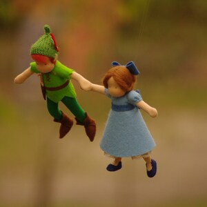 Poupée Wendy Darling Waldorf - Créature des contes de fées Peter Pan - Cadeaux de Noël