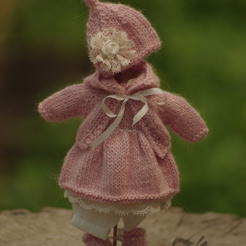 Knit 6 Inch Doll Clothes Pink Color Doll Clothing for 56 Etsy