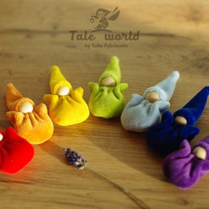 Rainbow gnomes - Waldorf dolls - eco friendly supernatural gifts - handmade gnomes