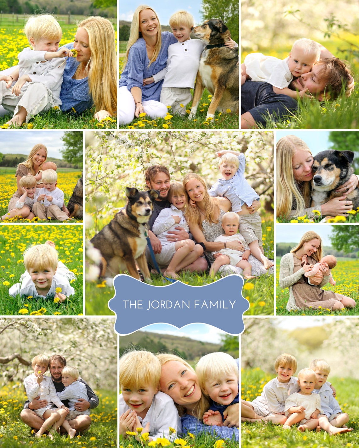 Collage Template 16x20 Print Template Blog Board - Etsy