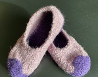 toddlers kids Doggies baby Felted wool slippers for children