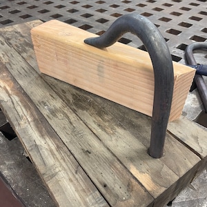 Pair of fully Forged Hold Fast (Hammer textured shaft)