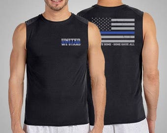Thin blue line united we stand support police