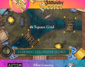 3 Pack - 4K Mini RPG Game Board: Eldoria's Stillwater Secret