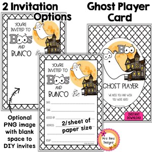 Halloween Bunco Bundle 27pgs Ghost Themed Bunco Score Sheets Tally ...