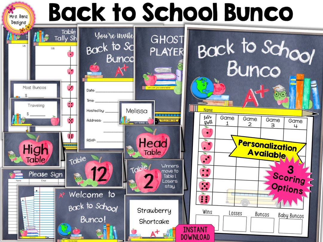 back-to-school-bunco-bundle-27pgs-september-bunco-score-sheets-etsy