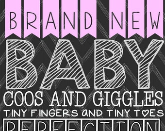 Neue Baby-Zeichensprache, 8 x 10 bedruckbar, Baumschule Schild, Tafel Zeichen, Instant Download