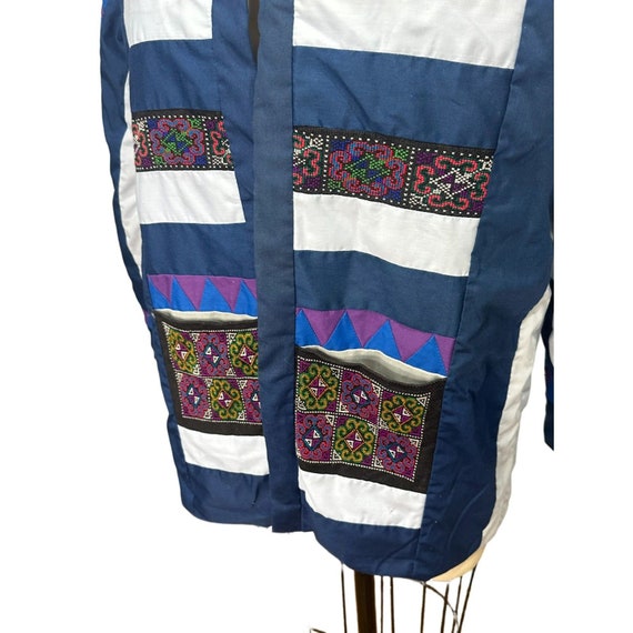 Quilted embroidered Psychedelic hippie vibes jack… - image 8