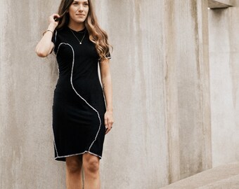 Open surge curve dress