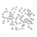 15 Pc. Interpiece shaped silver snowflake. Silver spacers. Round Spacers. Separator accounts.Snowflake.EC-0002Pl
