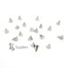 20 Pcs. Narrow cone spike to stick.Spikes.Tacks.Studs.Silver spikes.Silver tacks.Silver studs.Rock studs.Stick spikes.TAC-0002Pl