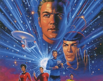 Star Trek Year Five Promotional Poster by Greg Hildebrandt - Signed