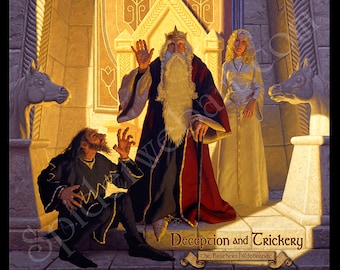 Deception and Trickery - Vintage Tin Sign - Art by the Brothers