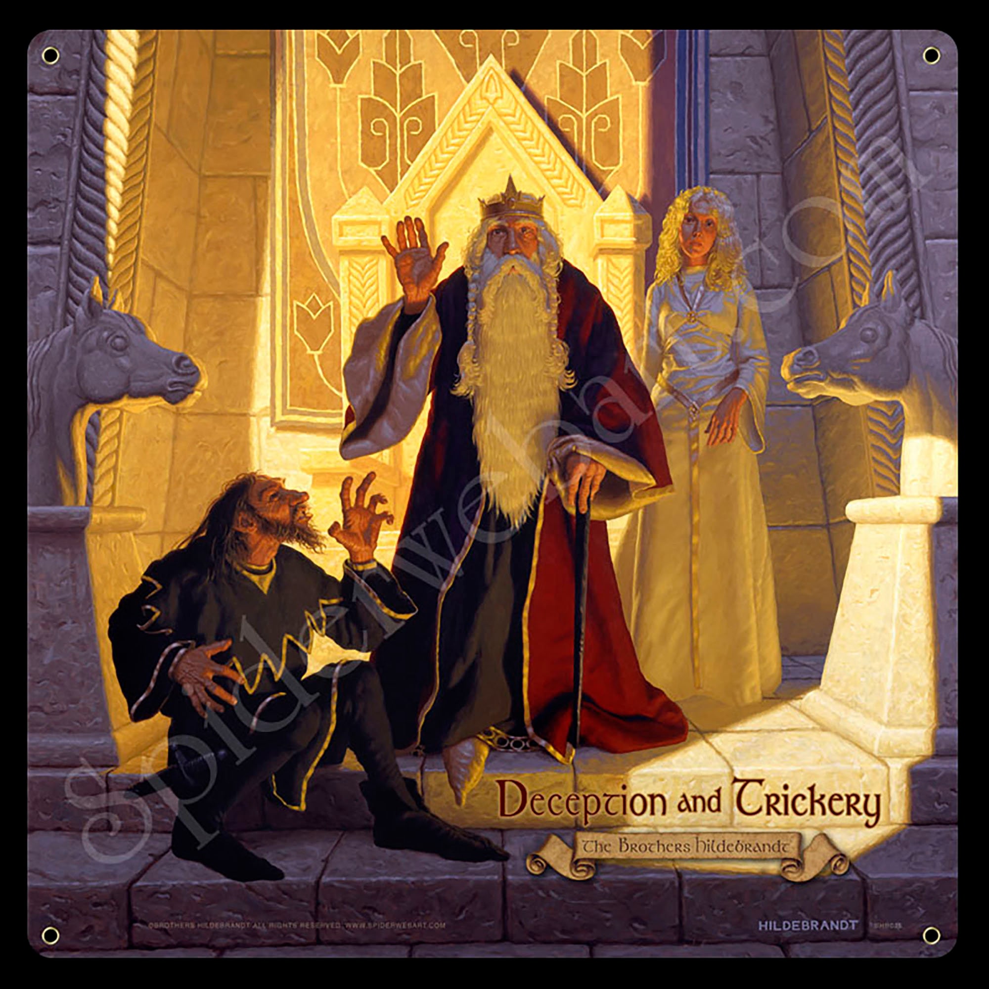 Deception and Trickery - Vintage Tin Sign - Art by the Brothers