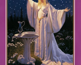 25x29 Elf Queen Fantasy Poster by Greg Hildebrandt, Personalized
