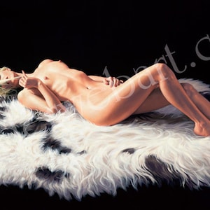 Whisper - Nude Pinup Art by Greg Hildebrandt - Photo Print - NOT Available Signed image 1