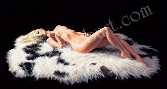 Whisper - Nude Pinup Art by Greg Hildebrandt - Photo Print - NOT Available Signed