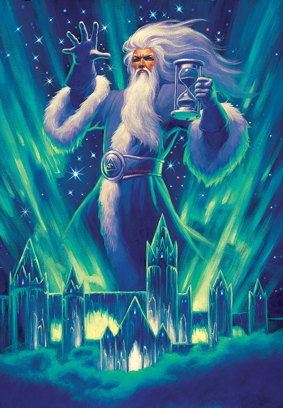 Northern Lights TSO Wizard Fantasy Art Print by Artist Etsy