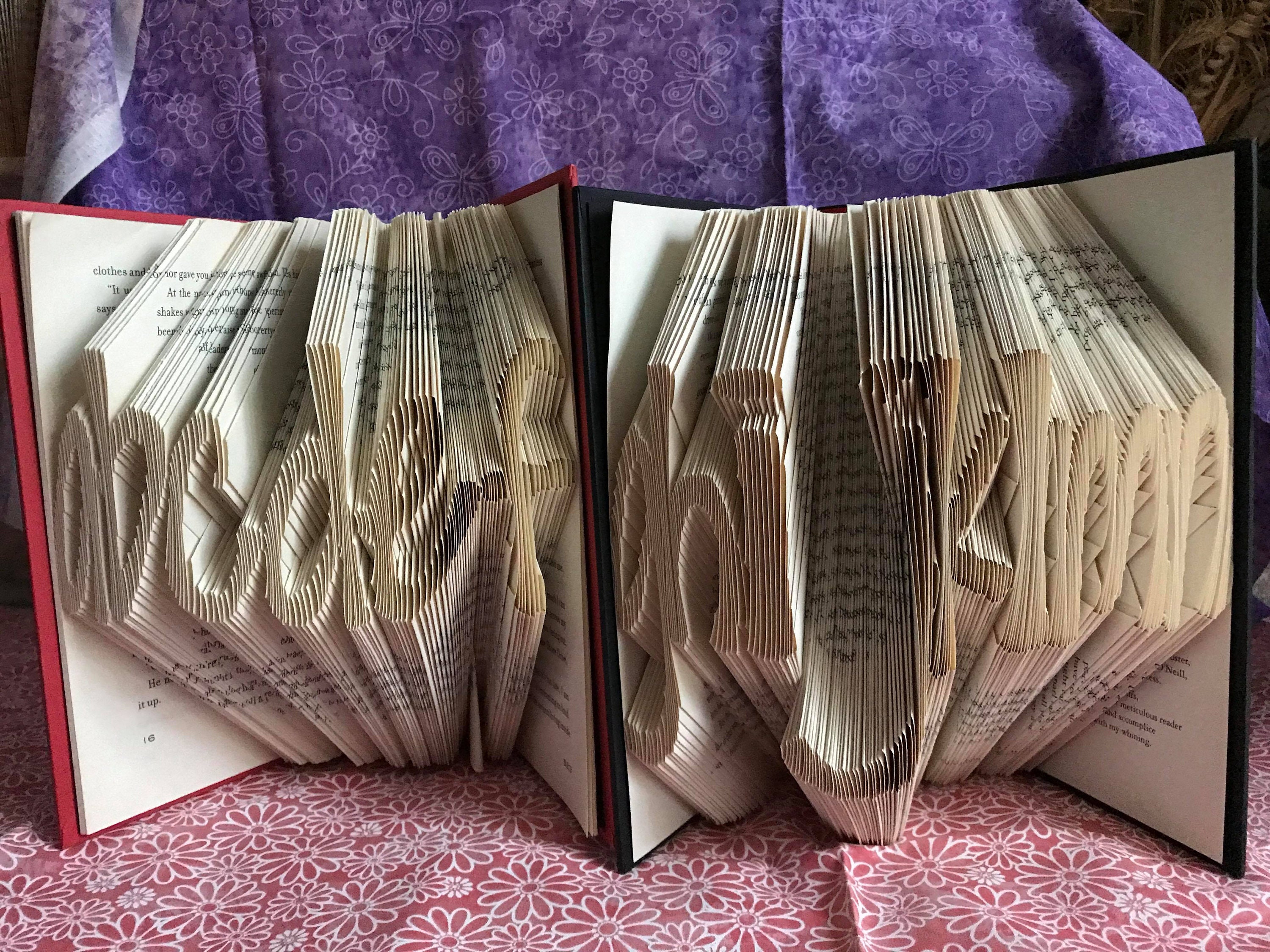 Full Book Folding Alphabet Pattern Including Numbers and Etsy