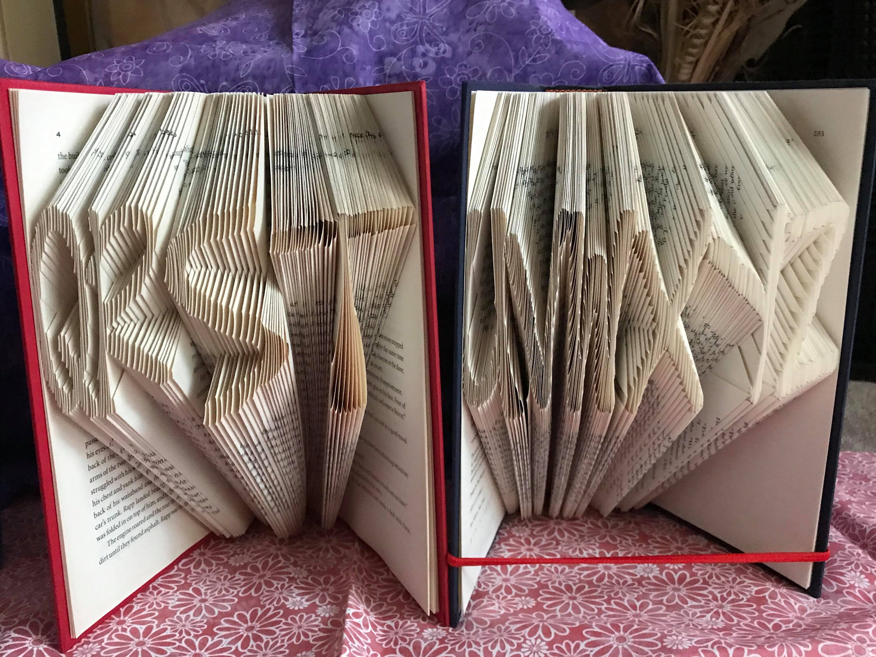 Full Book Folding Alphabet Pattern Including Numbers and Etsy