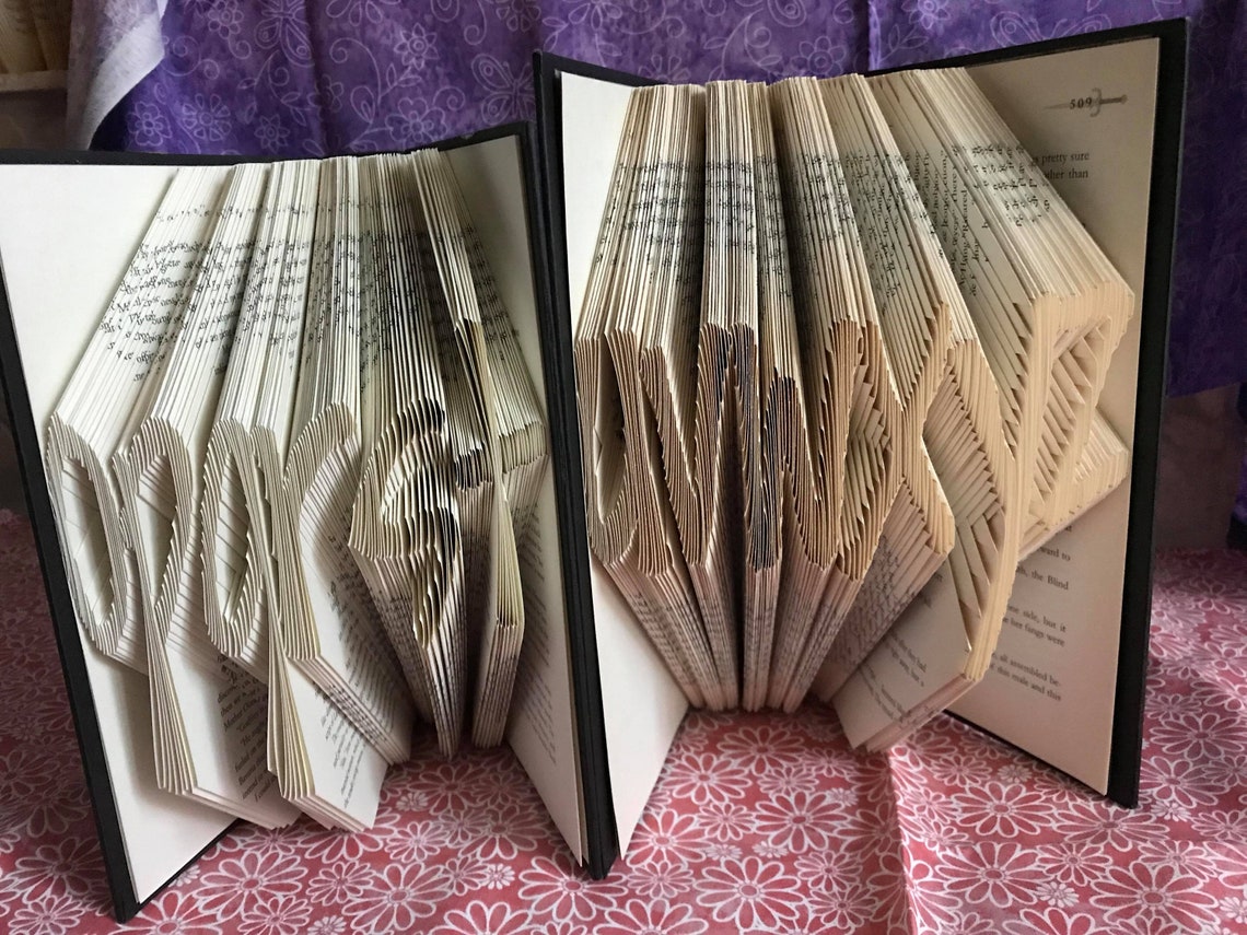 Full Book Folding Alphabet Pattern Including Numbers and Etsy