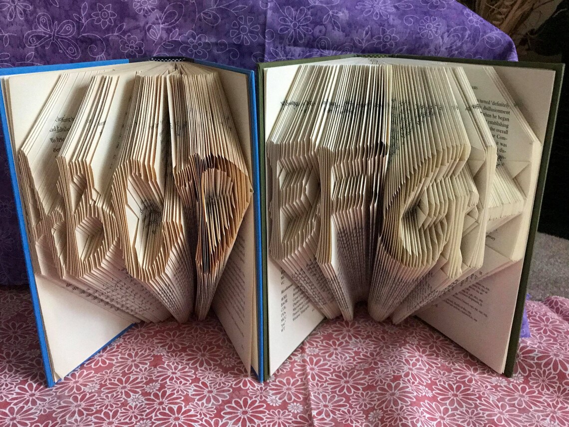 Full Book Folding Alphabet Pattern Including Numbers and Etsy