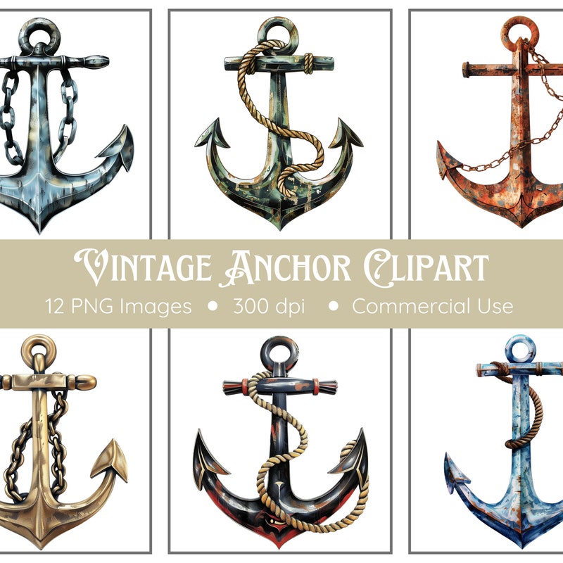 Vintage Anchor Etsy
