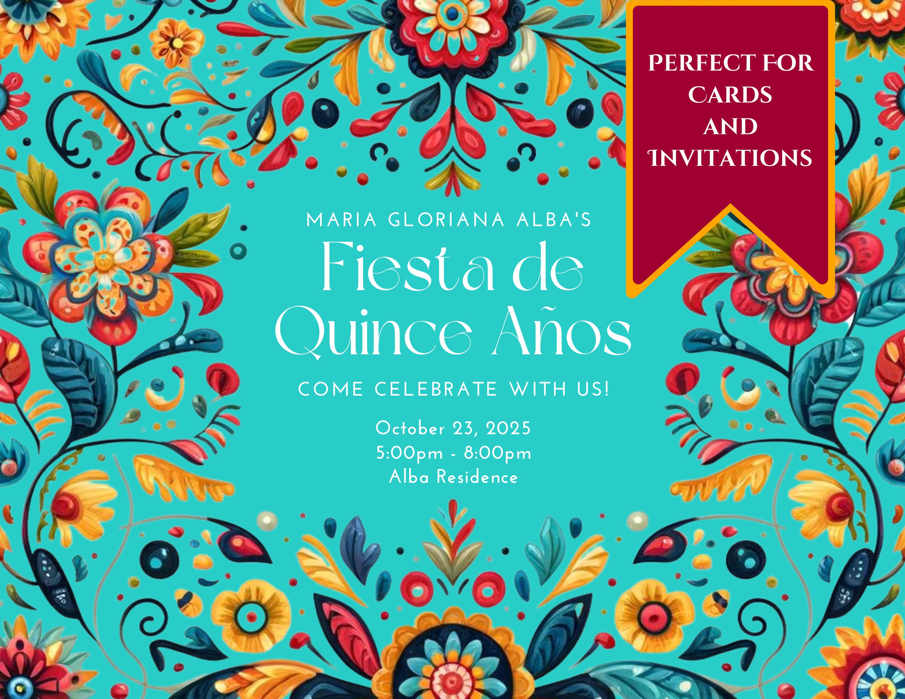 Fiesta Flowers Clipart | 44 PNG | Cinco De Mayo | Instant Download ...
