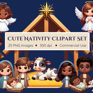 Uroczy klipart Narodzenia | 25 PNG | Boże Narodzenie | Dzieciątko Jezus Clipart | Clipart Narodzenia Bożego Narodzenia | Clipart Bożego Narodzenia | Clipart Narodzenia dla dzieci