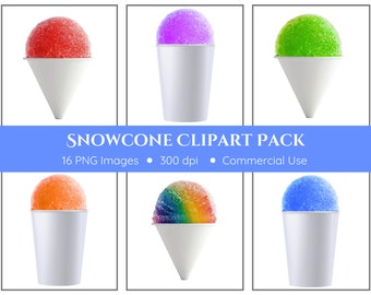 Cône de neige des cliparts | 16 PNG | Clipart boule de neige | Clipart de glace pilée | Cône de neige PNG | Clipart de cône de neige | Clipart dessert | Clipart été