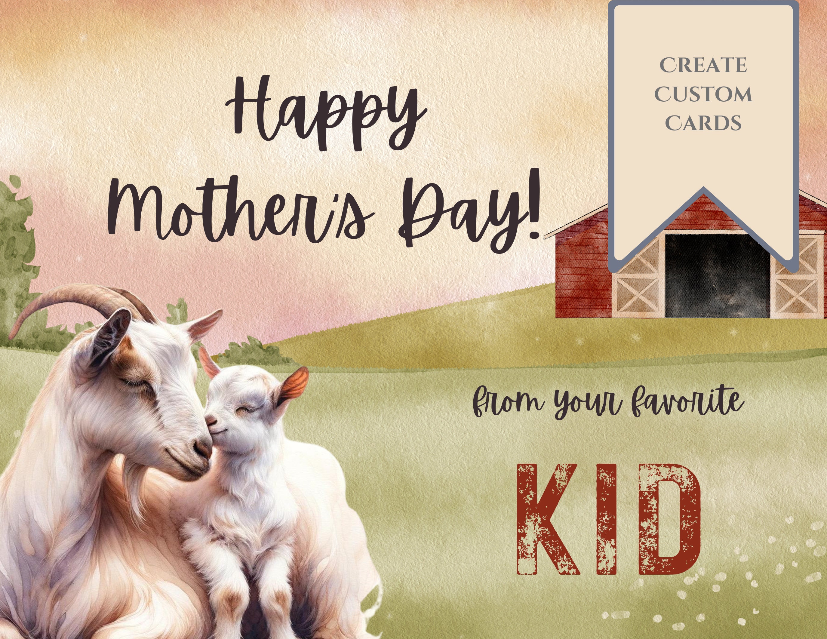 Mother and Baby Farm Animals Clipart Farm Clipart Transparent