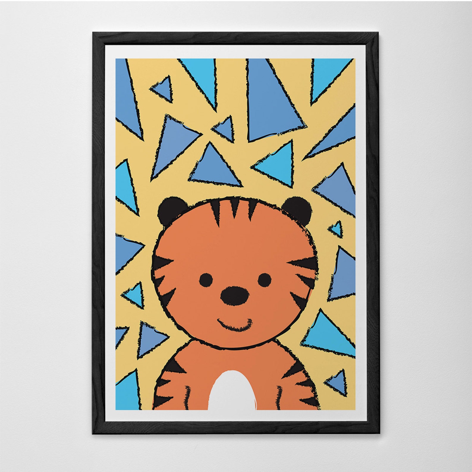 KIDS ROOM POSTER tiger Nursery Room Art Print Etsy