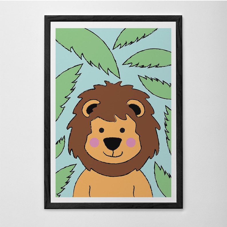 KIDS ROOM POSTER lion King Nursery Room Art Etsy