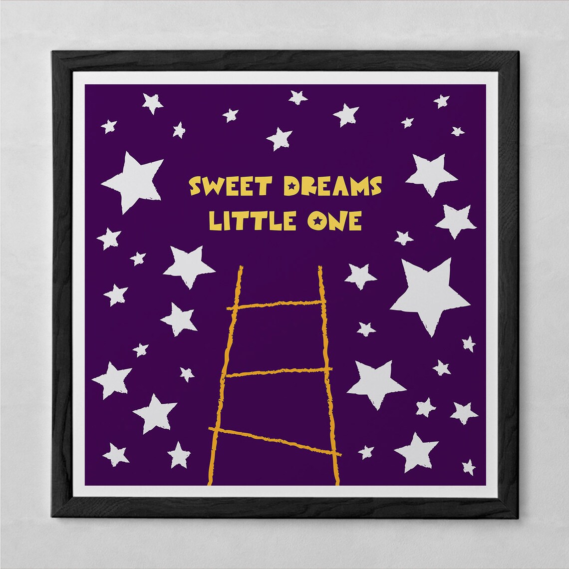 KIDS ROOM POSTER sweet Dreams Nursery Room Art Etsy