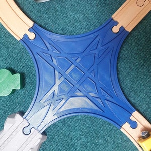 Star Cross Wooden Train Track Junction (Brio, Thomas, Ikea etc.)