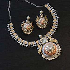 Polki Kundan necklace, Indian wedding, Bollywood Necklace, Kundan Necklace, Polki Kundan Necklace Stone Kundan, Amrapali