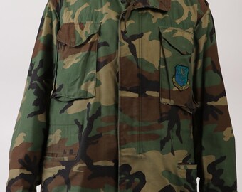 希少 1989 ヴィンテージ USMC 海兵隊 パッチ付き M81 ウッド
