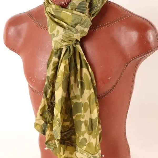 WWII Parachute Scarf cut from original WWII Parachute