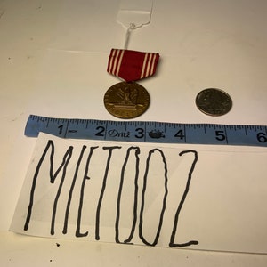 Good Conduct Medal Early WWII Medal Display Removed Museum decommissioned