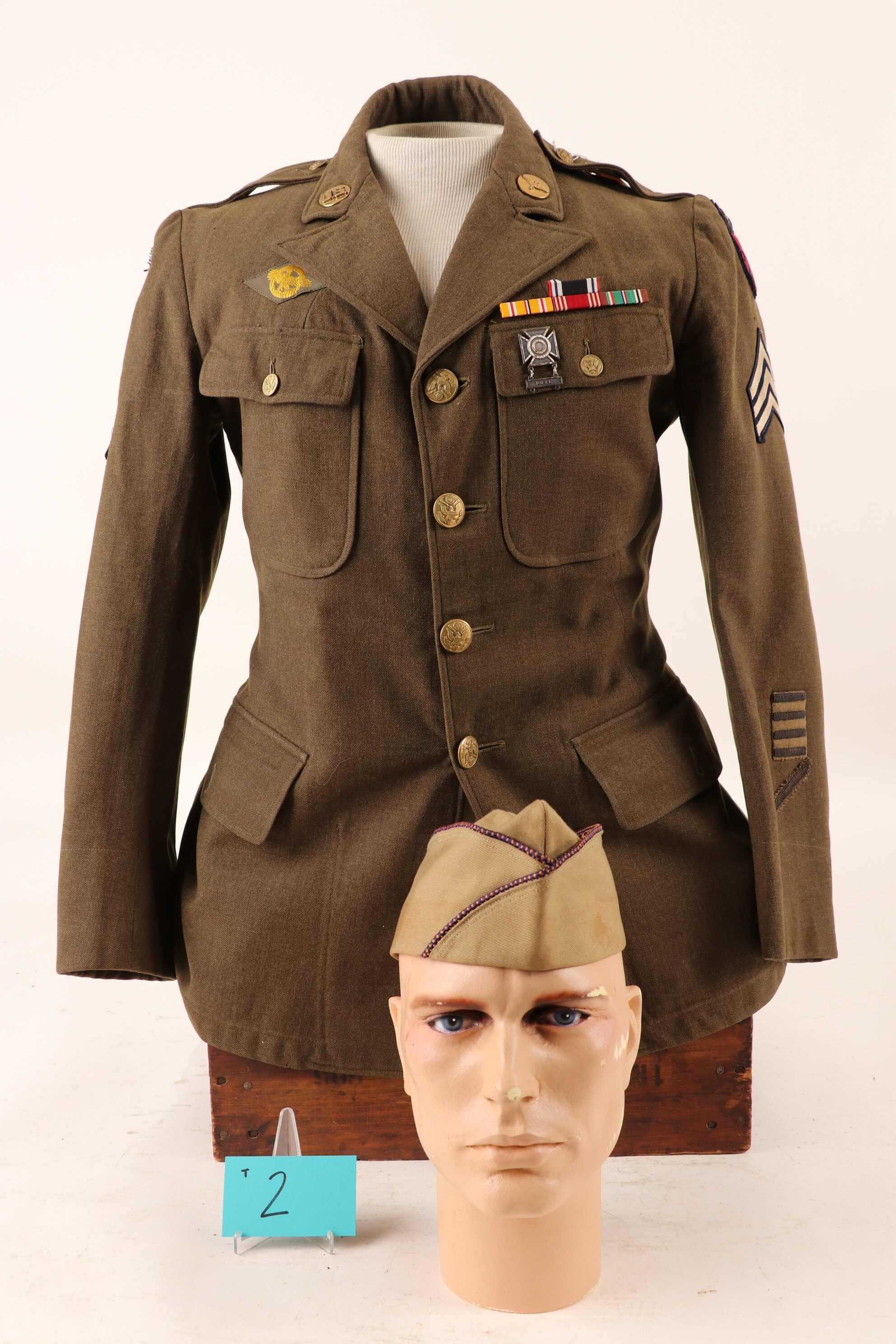 WWII US Army Air Corps CBI Sgts. Uniform Coat With Bullion Etsy